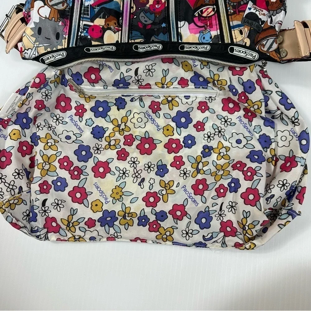 ProSports Purse Bag Colorful Illustrated (TokiDoki inspired) Zippers Adjustable - Picture 9 of 14
